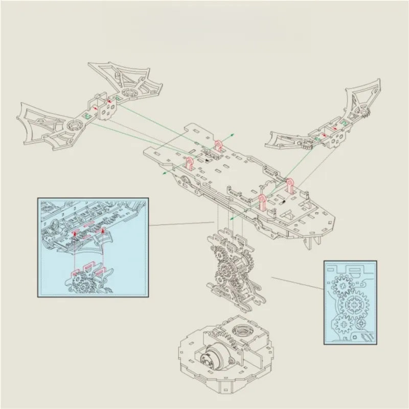 3D drewniane puzzle - Wind Voyager