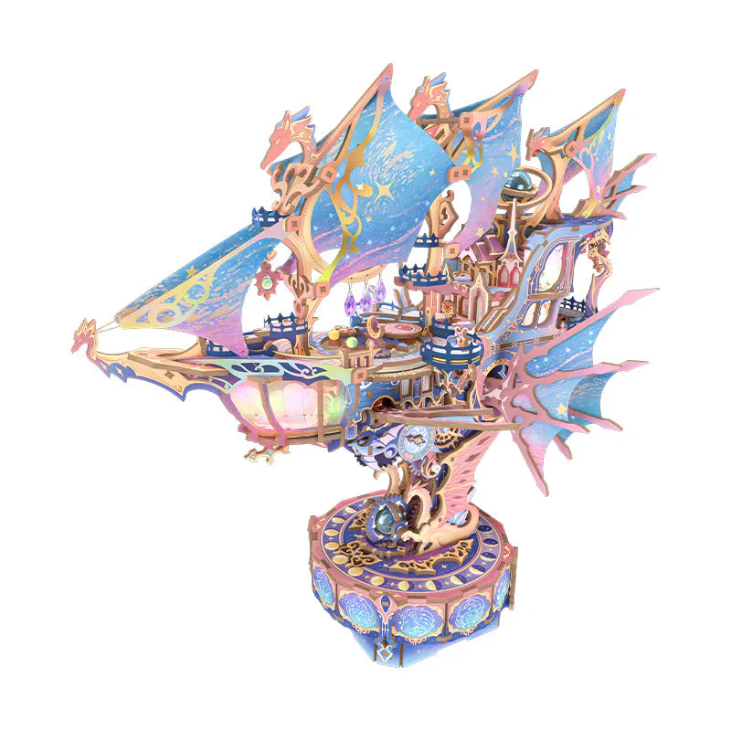 3D drewniane puzzle - Magiczna galaktyka