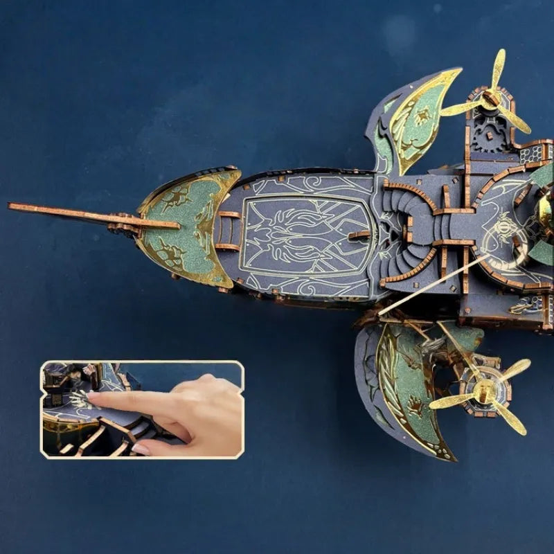 Whale Ark of the Universe 3D Wooden Puzzle