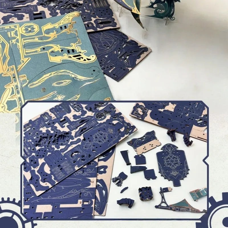 Whale Ark of the Universe 3D Wooden Puzzle
