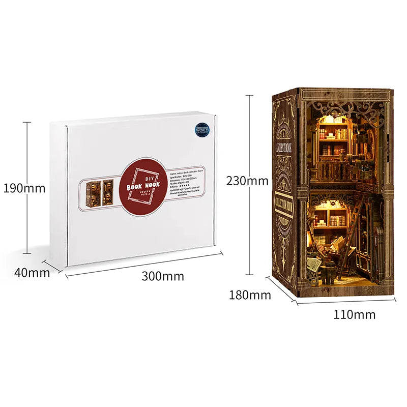 Ancient Book Collection Room Book Nook Kit