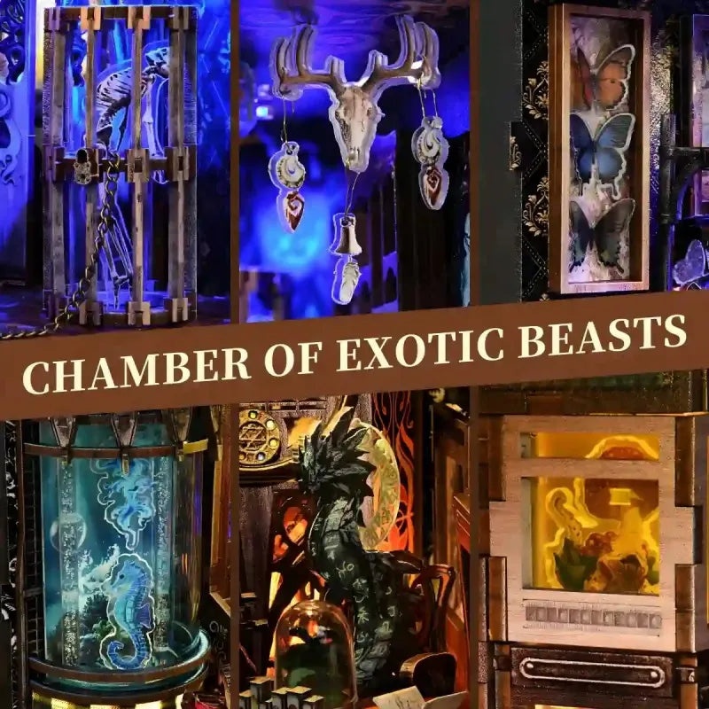 Chamber of Exotic Beasts Book Nook Kit