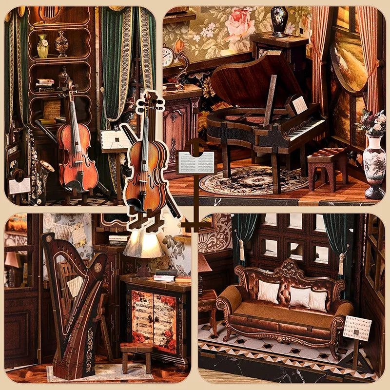 European Melody Box Book Nook Kit