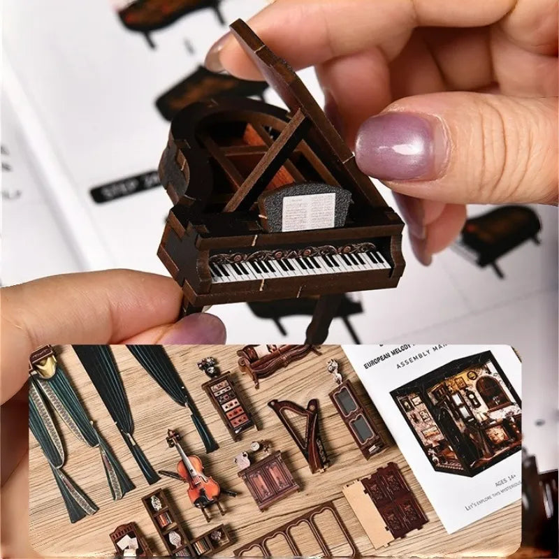 European Melody Box Book Nook Kit