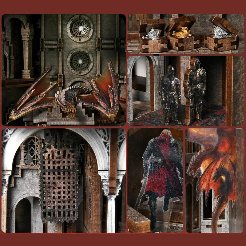 Ember Castle book nook kit – detail view 2