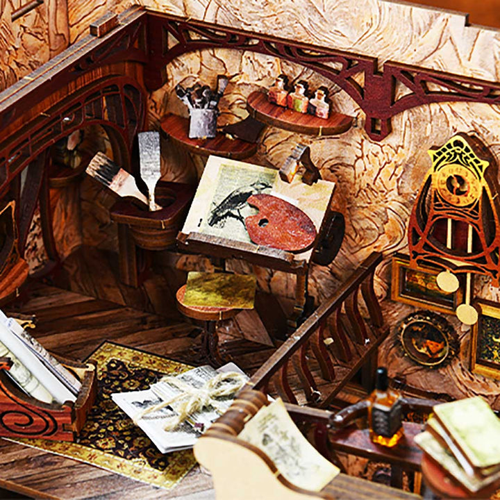 Painter's Day at Dusk Book Nook Kit