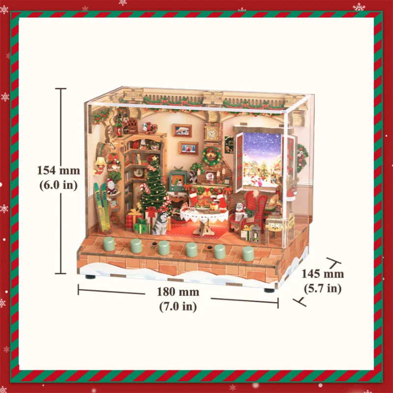 The Christmas Cottage Miniature House Kit