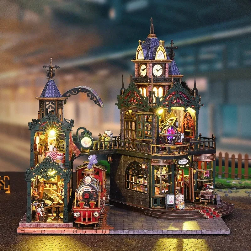 Rail Track Secluded City — zestaw miniaturowego domku
