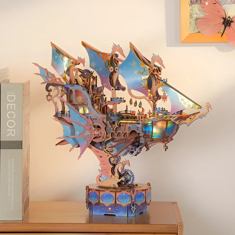 3D drewniane puzzle - Magiczna galaktyka