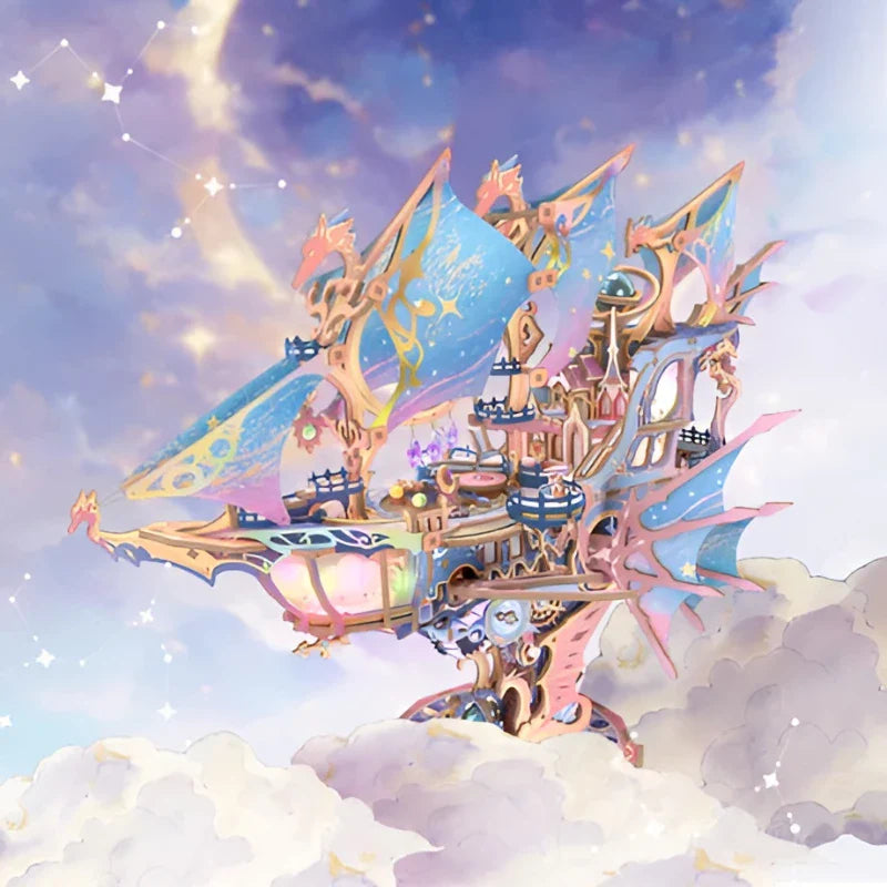 3D drewniane puzzle - Magiczna galaktyka