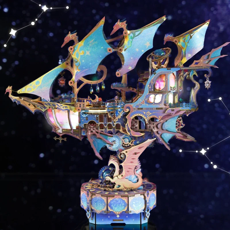 3D drewniane puzzle - Magiczna galaktyka