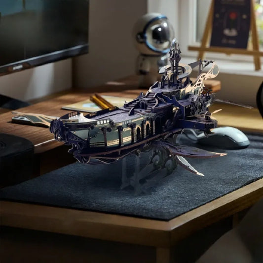 3D drewniane puzzle - Wielorybia Arka Wszechświata