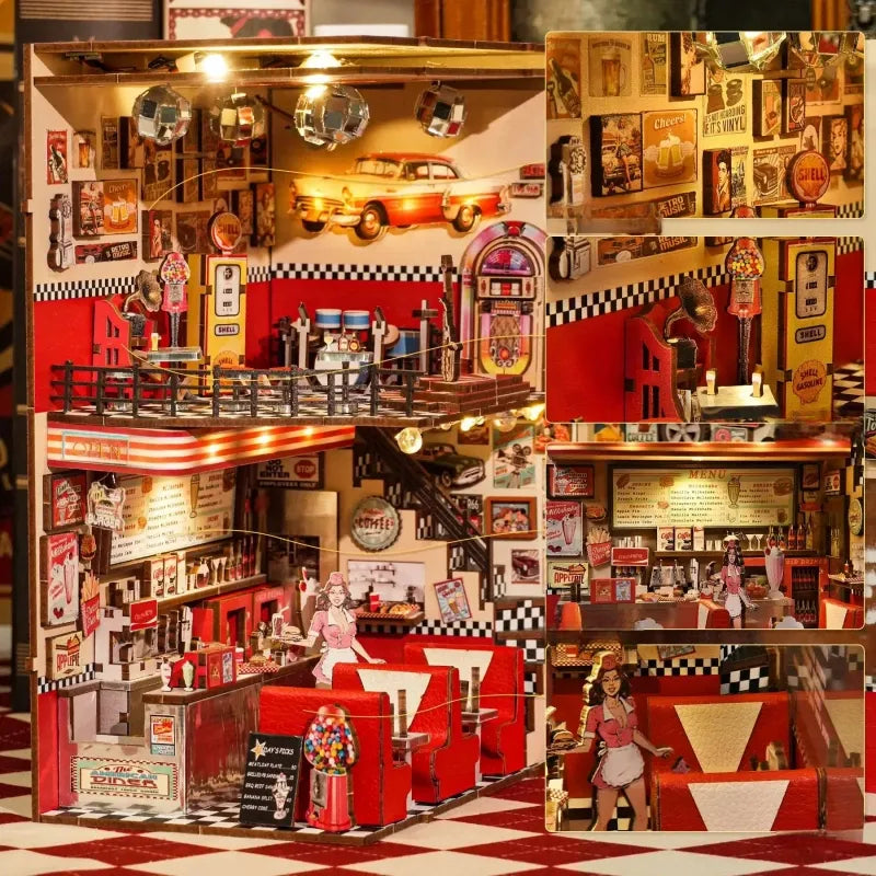 1950s Diner Book Nook Kit