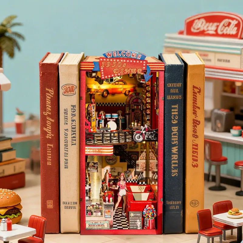 1950s Diner Book Nook Kit
