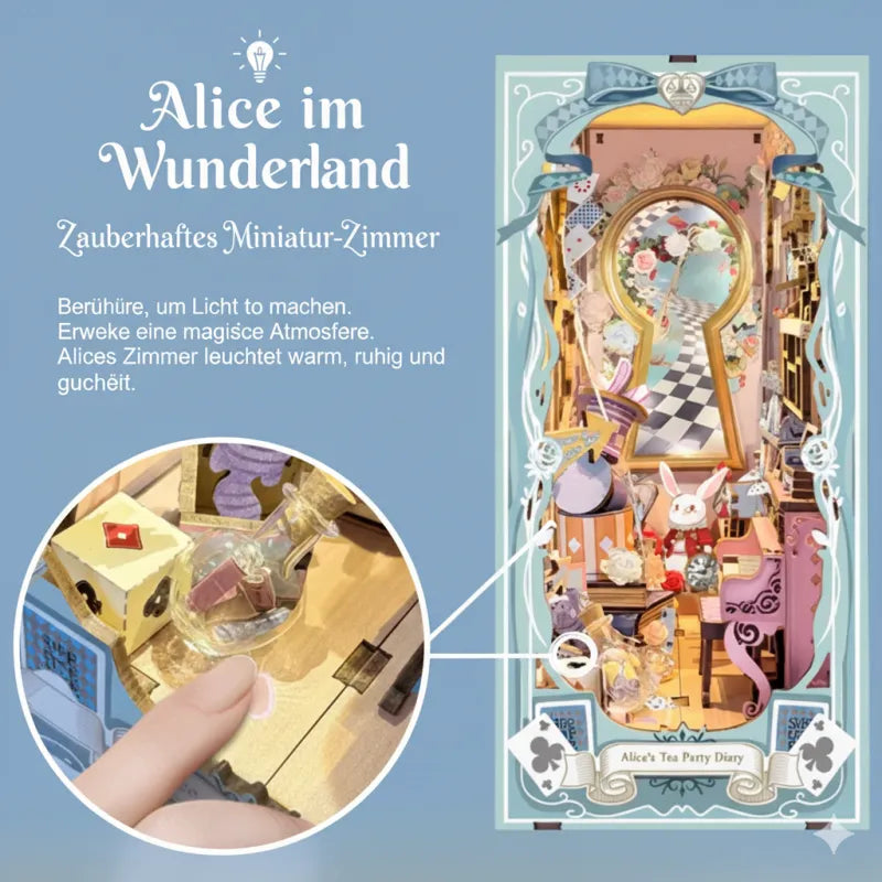 Alice's Tea Party Diary Book Nook Kit