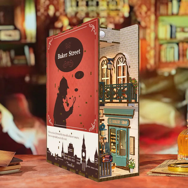 Baker Street book nook kit – DIY Victorian London detective scene