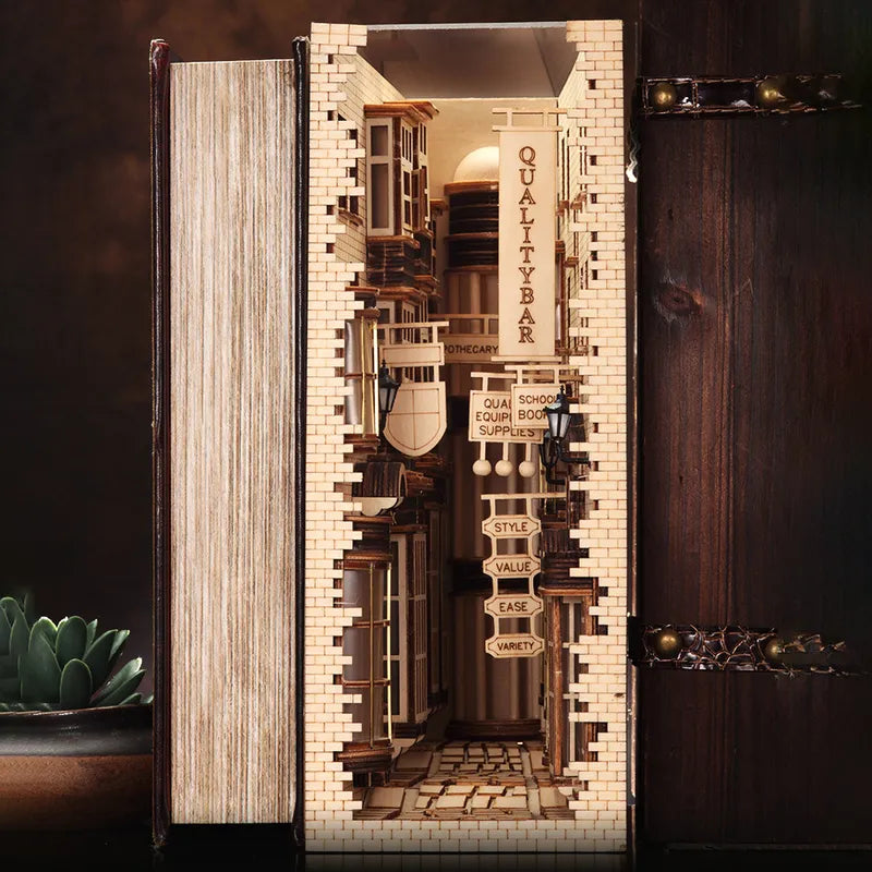 Diagon Alley Book Nook Kit | Cobblestone Magic Shops