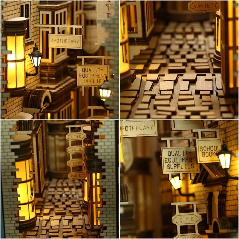 Diagon Alley Book Nook Kit | Cobblestone Magic Shops