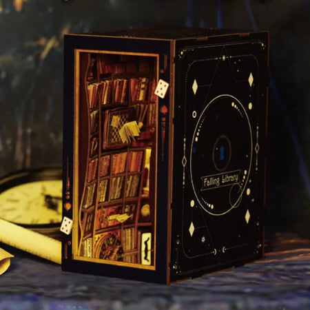 Falling Library Book Nook Kit