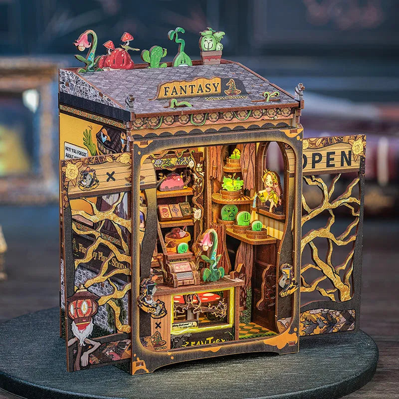 A Magical Plant Shop on an Enchanted Street