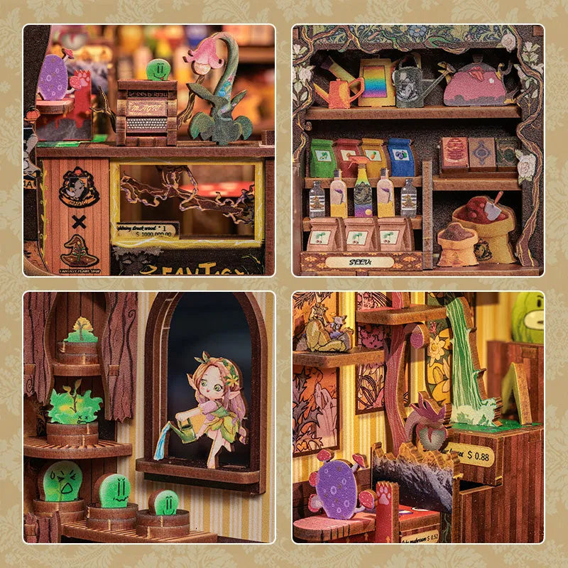 Fantasy Plant Shop Book Nook Kit