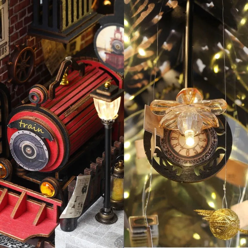 Fantasy Train Platform Book Nook Kit