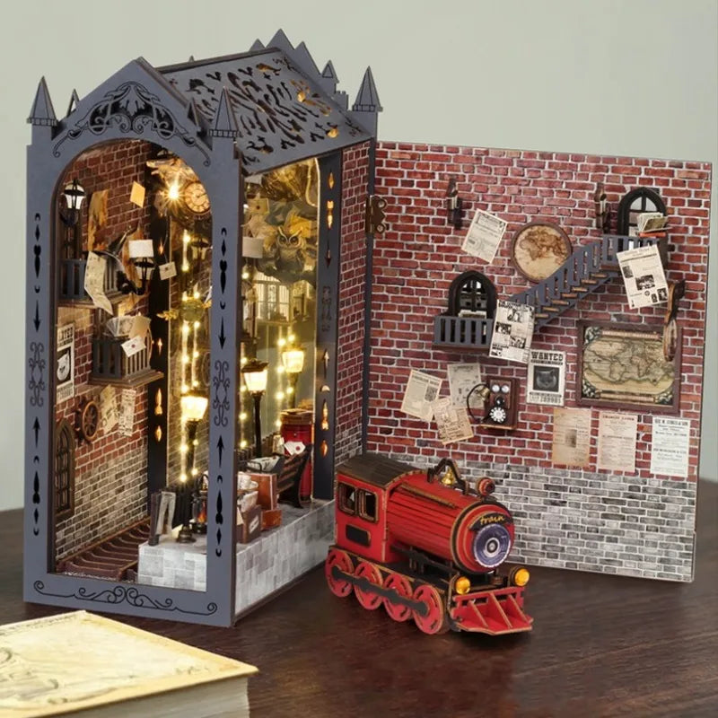 Fantasy Train Platform Book Nook Kit