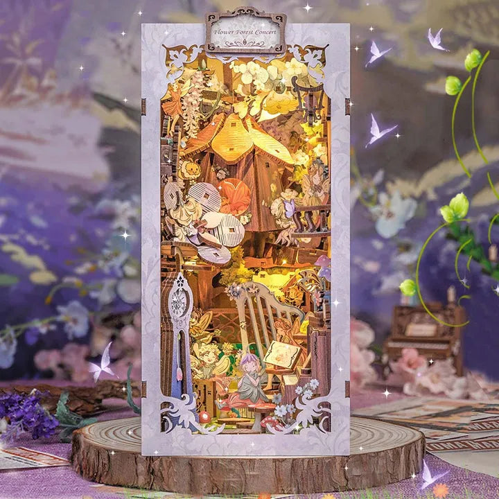 Flower Forest Concert Book Nook Kit