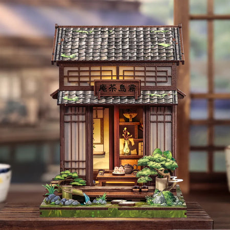 Kirishima Cha-an book nook kit – DIY Japanese tea house