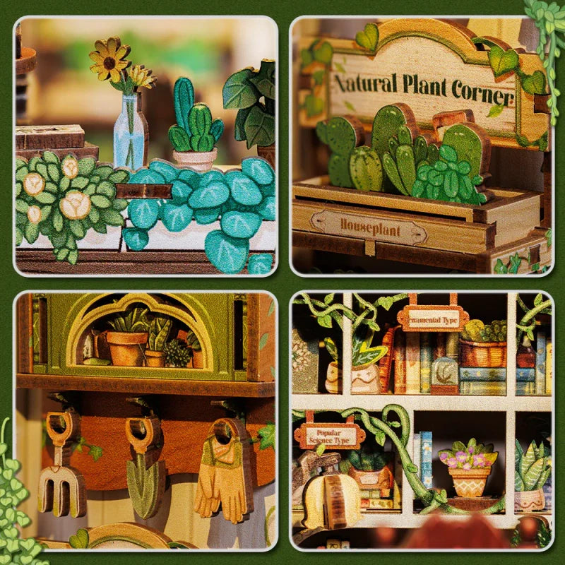 Build a bookshop among the greenery