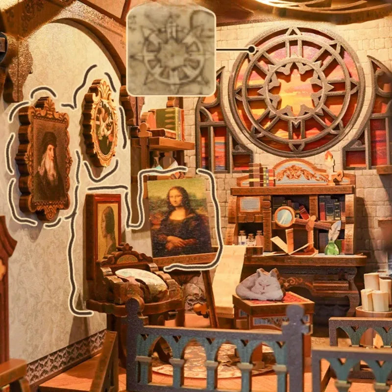Leonardo da Vinci Book Nook Kit