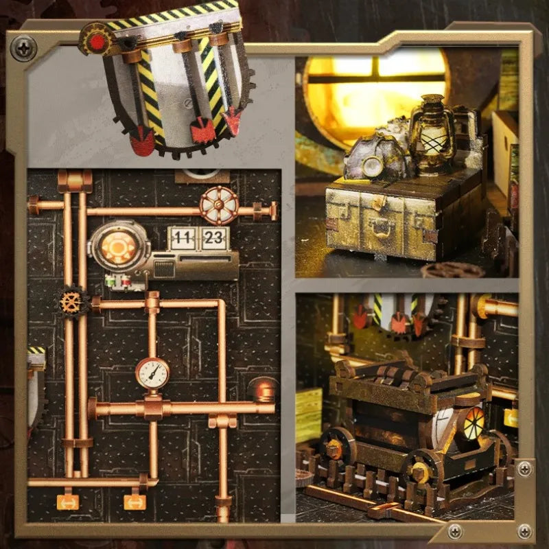 Mechanical Rhythm Steampunk Book Nook Kit