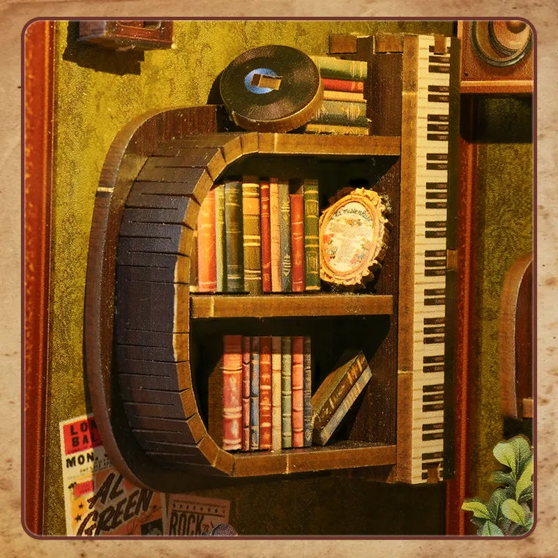 Memories Music Bookshop Book Nook Kit