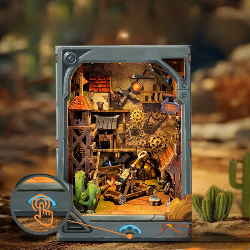 Mining Zone Fortress Book Nook Kit