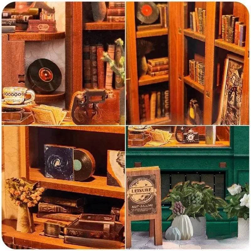 Build a green-fronted bookshop