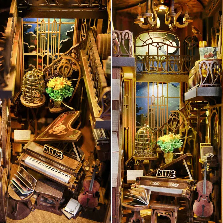 Pianist with Nightingale Book Nook Kit