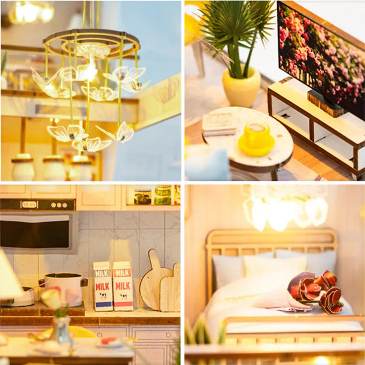 A small loft in shades of pink
