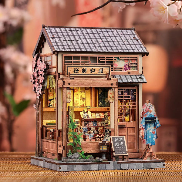 Arrange a little kimono shop, detail by detail