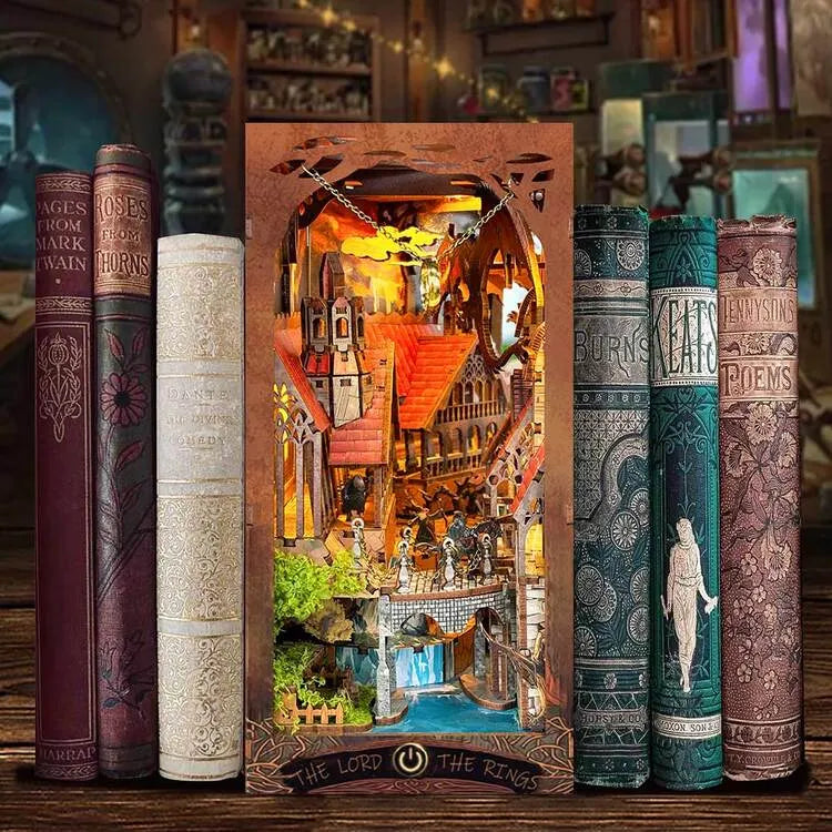 Spirit Valley of the Magic Ring Book Nook Kit | Inspired by Lord of the Rings