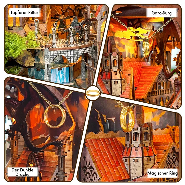 Spirit Valley of the Magic Ring Book Nook Kit | Inspired by Lord of the Rings