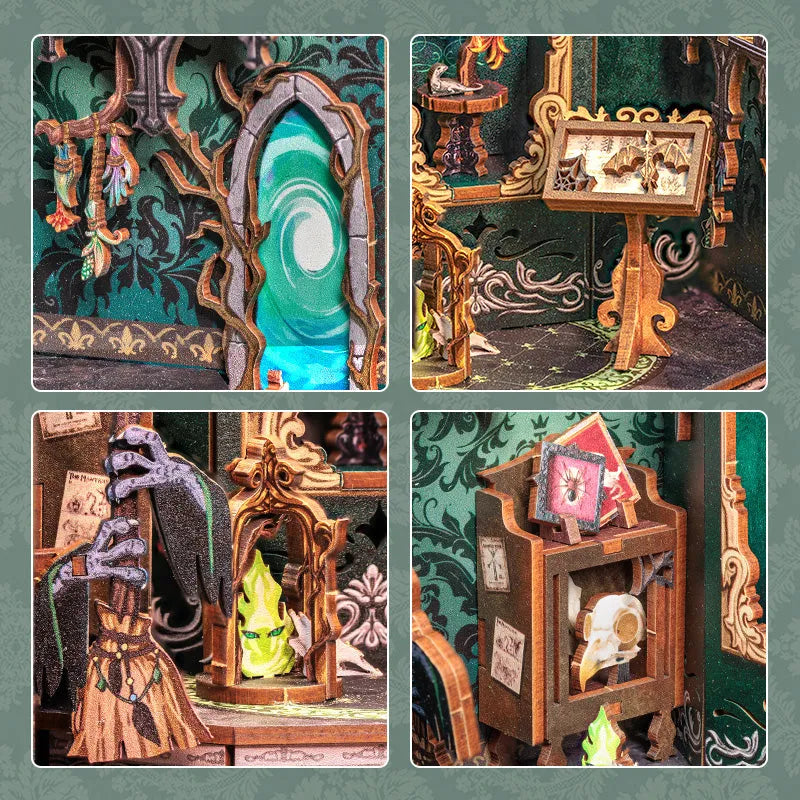 The Darkness Herbarium book nook kit – detail view 2