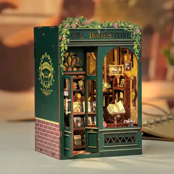 Owl Bookstore Book Nook Kit