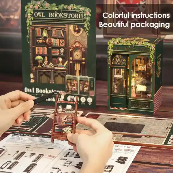 Owl Bookstore Book Nook Kit