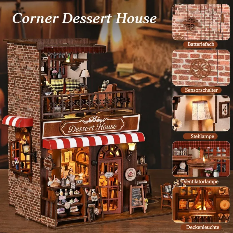 Corner Dessert House Miniature House Kit