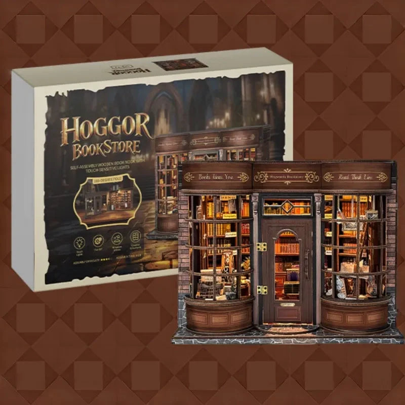 Hoggor Bookstore Miniature House Kit