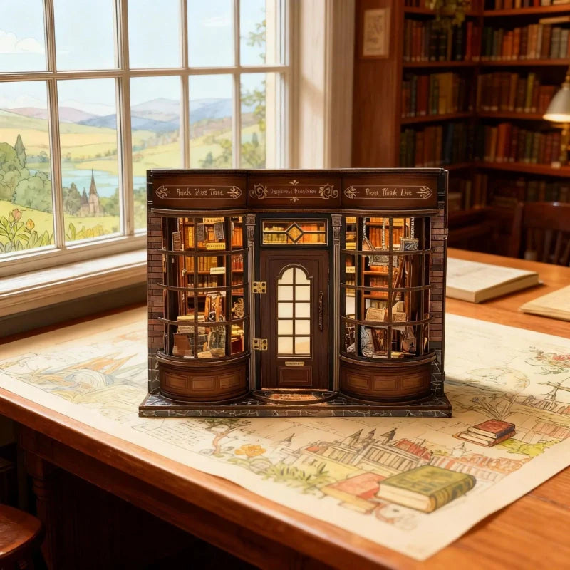 Hoggor Bookstore Miniature House Kit