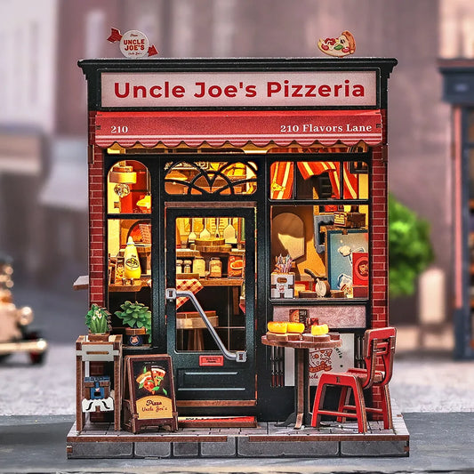 Miniaturowy zestaw do budowy domu - Pizzeria wujka Joe