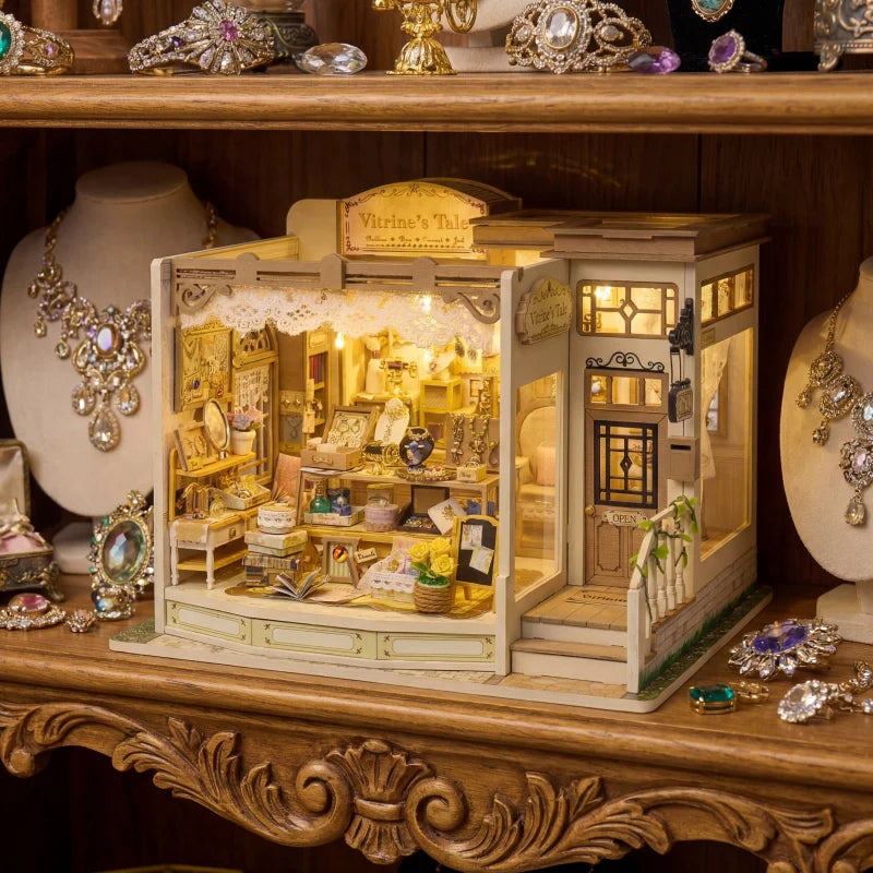 Miniaturowy dom zestaw do składania - Vitrine's Tale | Magiczny jubiler