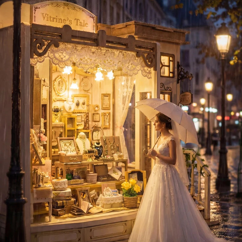 Miniaturowy dom zestaw do składania - Vitrine's Tale | Magiczny jubiler
